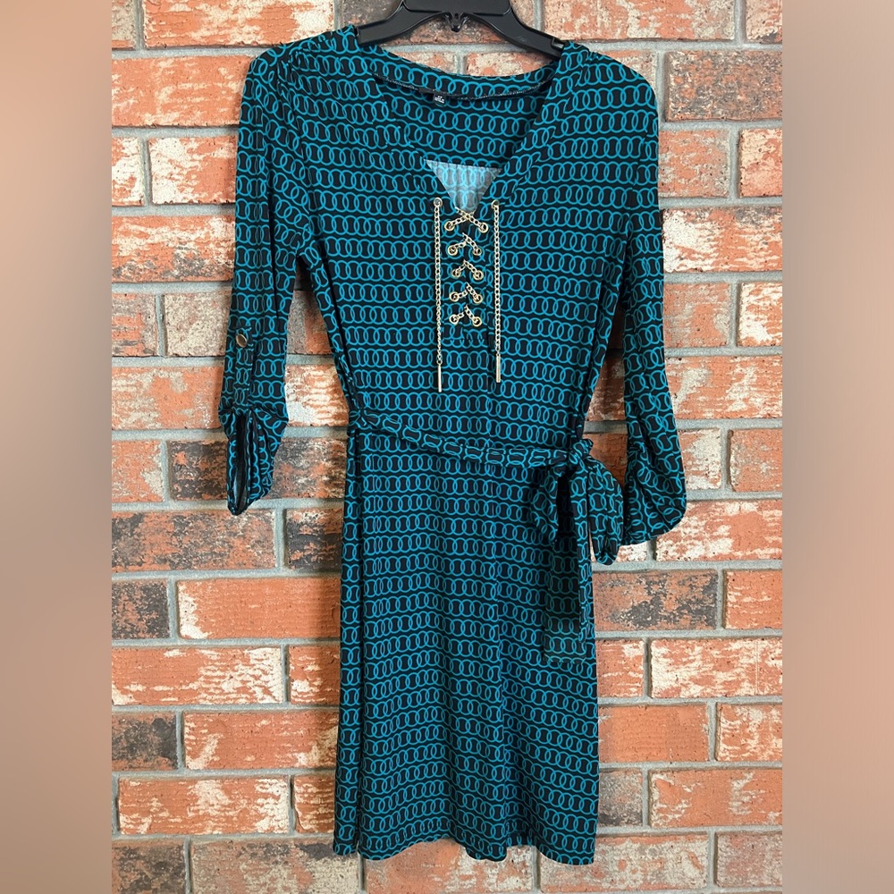 Vintage Spence Geometric Chain Design Y2KDress Size 4P